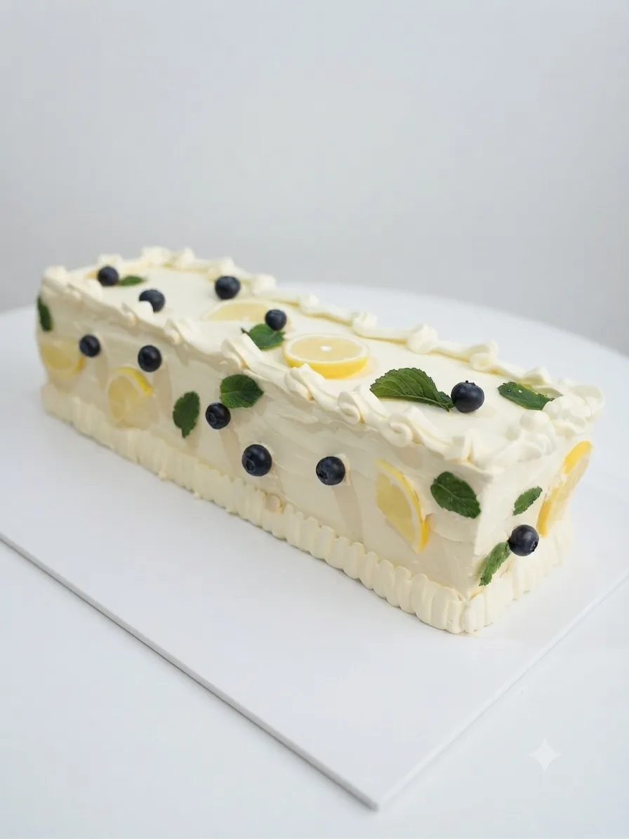 Sicilian lemon with blueberry jam